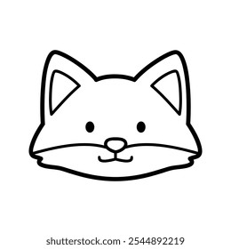 Adorable Animal Head Design Character Vector