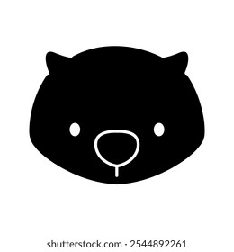Adorable Animal Head Design Character Vector