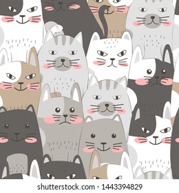 adorable animal illustration in seamless pattern for personal project,background, invitation, wallpaper and many more