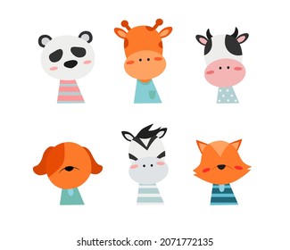 Adorable animal set vector illustration suitable for multiple purpose