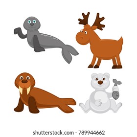 Adorable animals from cold countries and North Pole