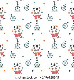 adorable animals illustration in seamless pattern for personal project,background, invitation, wallpaper and many more