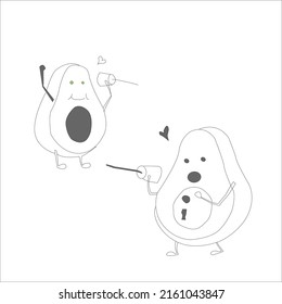 adorable animated pictures of two couples
