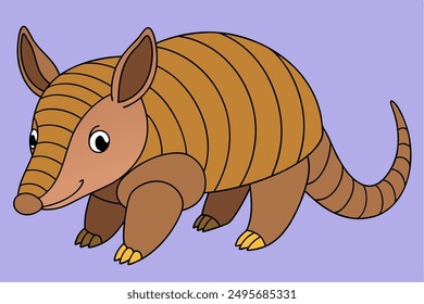 Adorable Armadillo Vector Graphic For Web And Print , Premium Armadillo Illustration For All Creative Projects. This premium armadillo illustration features a cute design perfect for print materials