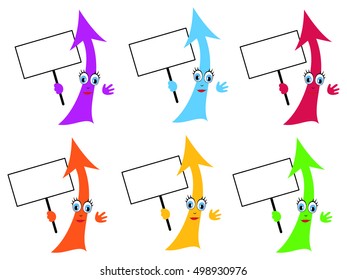 Adorable arrow with sign