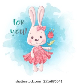 Adorable baby animal clip art character, featuring a cute, chubby design with big, expressive eyes. Perfect for children's illustrations, baby shower invitations, and playful designs.