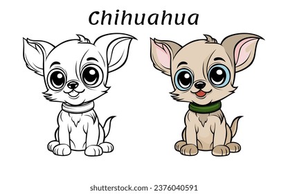 Adorable Baby Animals coloring book illustration hand drawn designs for kids