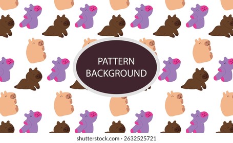 Adorable baby capybaras isolated on white background