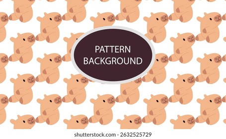 Adorable baby capybaras isolated on white background