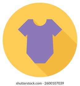 Adorable baby clothes icon design, symbolizing childhood, comfort, and apparel.