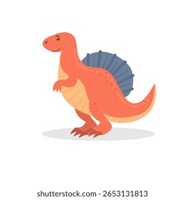 Adorável coleção de dinossauros bebê conjunto clipart colorido infantil cômico alegre personagem feliz dinossauro fundo design isolado plano animal ilustração grama pré-histórico stegosaurus brontosaurus selvagem birt
