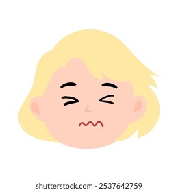 adorable baby girl with blonde hair
