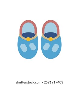 Adorable baby shoes icon designed for infants.