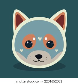 adorable baby wolf, for children's books