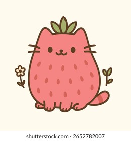 Adorable Barry the Cat Sticker Vector Art