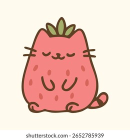 Adorável Barry o gato etiqueta vetor arte
