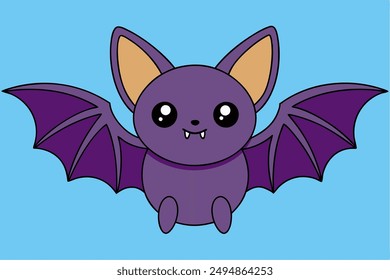 Adorable Bat Graphic For Web And Print , Premium Bat Illustration For All Creative Projects. This premium Bat illustration features a cute and playful design perfect for print materials. 