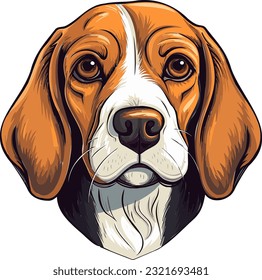 Adorable Beagle Dog Vector Captivating Canine Charm