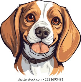 Adorable Beagle Dog Vector Captivating Canine Charm