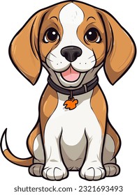 Adorable Beagle Dog Vector Captivating Canine Charm