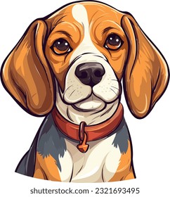 Adorable Beagle Dog Vector Captivating Canine Charm