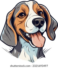 Adorable Beagle Dog Vector Captivating Canine Charm