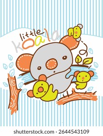Adorable bear and animal companions in a nostalgic vintage style. Hand-drawn charm meets soft, classic colors – ideal for prints, stationery, and children’s room art.