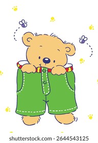 Adorable bear and animal companions in a nostalgic vintage style. Hand-drawn charm meets soft, classic colors – ideal for prints, stationery, and children’s room art.
