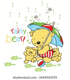 Adorable bear and animal companions in a nostalgic vintage style. Hand-drawn charm meets soft, classic colors – ideal for prints, stationery, and children’s room art.