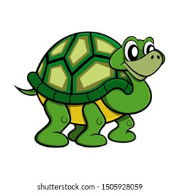 Cute Turtle Wild Character Stock Vector (Royalty Free) 1324331630 ...