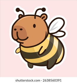 Adorable Capybara Illustration Bundle  bee Costumes 