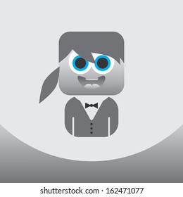 adorable career woman avatar portrait picture