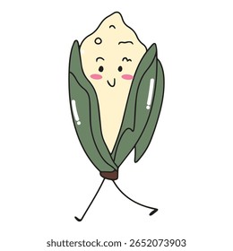 Adorable carrot, mushroom, broccoli character