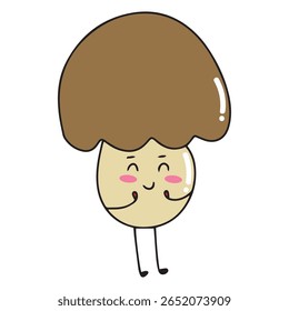 Adorable carrot, mushroom, broccoli character