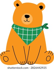 An adorable cartoon bear