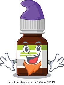 An adorable cartoon design of antibiotic bottle as an Elf fairytale character