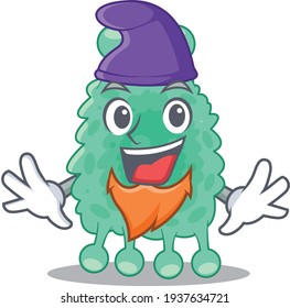 An adorable cartoon design of azotobacter vinelandii as an Elf fairytale character