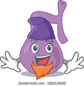 An adorable cartoon design of gall bladder as an Elf fairytale character