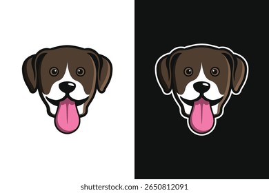 Adorable Cartoon Dog Illustration Design