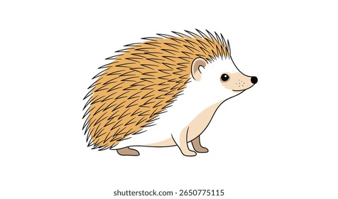 Adorável desenho animado ouriço animal animal animal animal morador floresta mamífero natureza selvagem criaturas