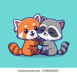 An adorable cartoon illustration
