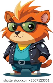Adorable Cartoon Mascot T-Shirt Design - Cute Playful Character.