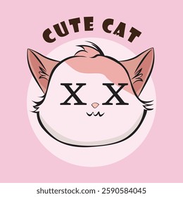 Adorable cat expression vector with various cute emotions, perfect for stickers, prints, social media, and more. High-quality, scalable, and ideal for designers, cat lovers, and creative projects!