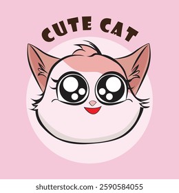 Adorable cat expression vector with various cute emotions, perfect for stickers, prints, social media, and more. High-quality, scalable, and ideal for designers, cat lovers, and creative projects!