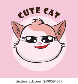 Adorable cat expression vector with various cute emotions, perfect for stickers, prints, social media, and more. High-quality, scalable, and ideal for designers, cat lovers, and creative projects!