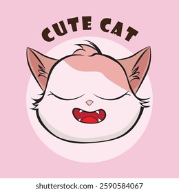 Adorable cat expression vector with various cute emotions, perfect for stickers, prints, social media, and more. High-quality, scalable, and ideal for designers, cat lovers, and creative projects!