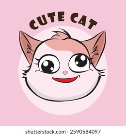 Adorable cat expression vector with various cute emotions, perfect for stickers, prints, social media, and more. High-quality, scalable, and ideal for designers, cat lovers, and creative projects!