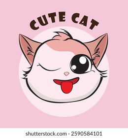 Adorable cat expression vector with various cute emotions, perfect for stickers, prints, social media, and more. High-quality, scalable, and ideal for designers, cat lovers, and creative projects!