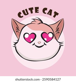 Adorable cat expression vector with various cute emotions, perfect for stickers, prints, social media, and more. High-quality, scalable, and ideal for designers, cat lovers, and creative projects!