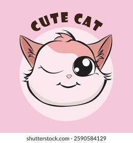 Adorable cat expression vector with various cute emotions, perfect for stickers, prints, social media, and more. High-quality, scalable, and ideal for designers, cat lovers, and creative projects!